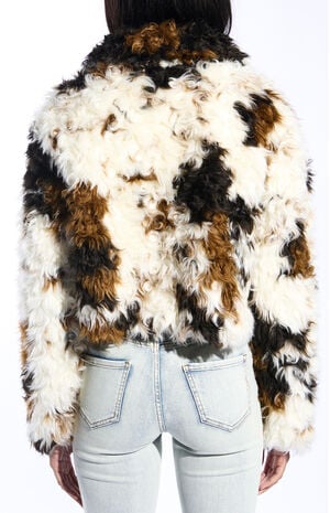 Enora Cow Faux Fur Jacket image number 2