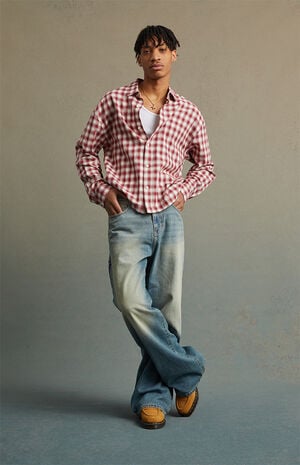 Medium Indigo Extreme Baggy Jeans image number 4