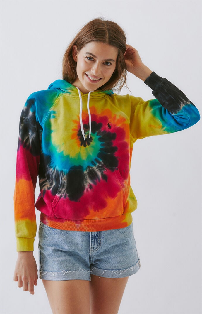 polo tie dye hoodie