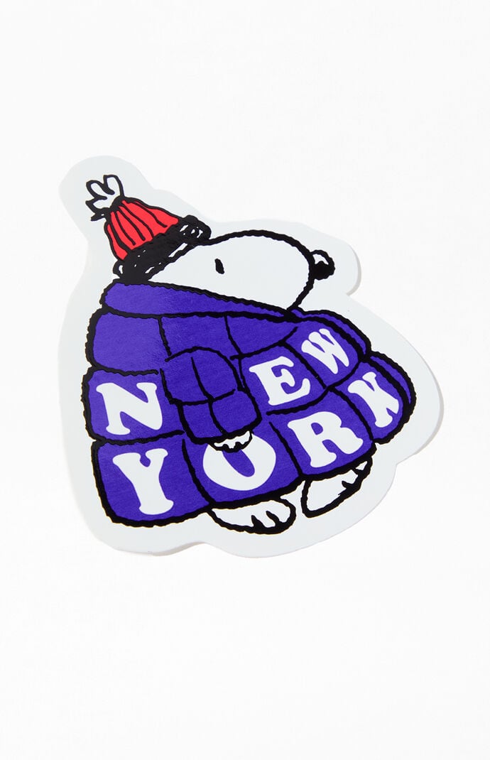 Apply Stickers Snoopy NY Puffer Coat Sticker