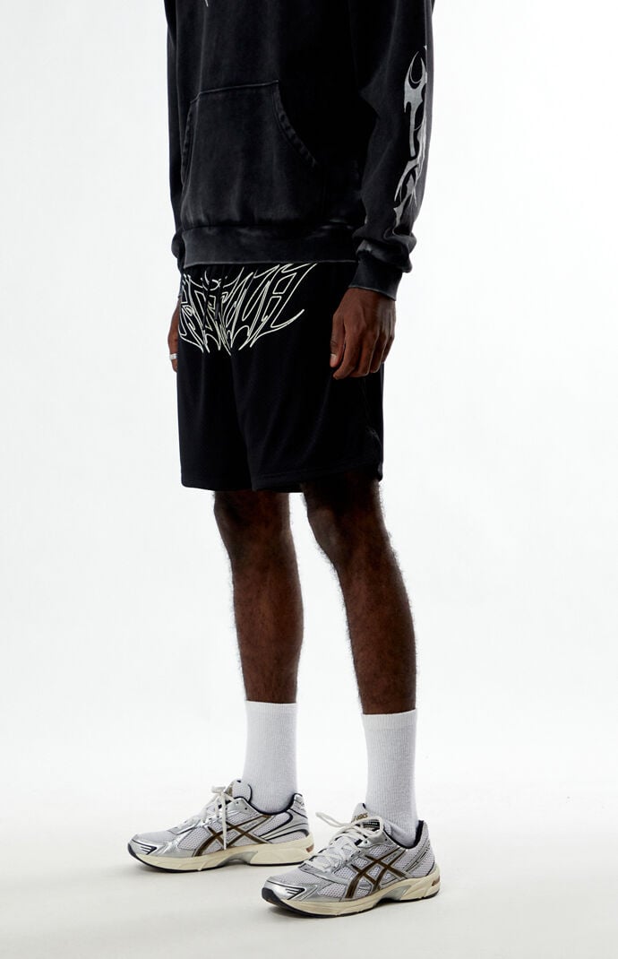 RODMAN BRAND Star Script Mesh Shorts