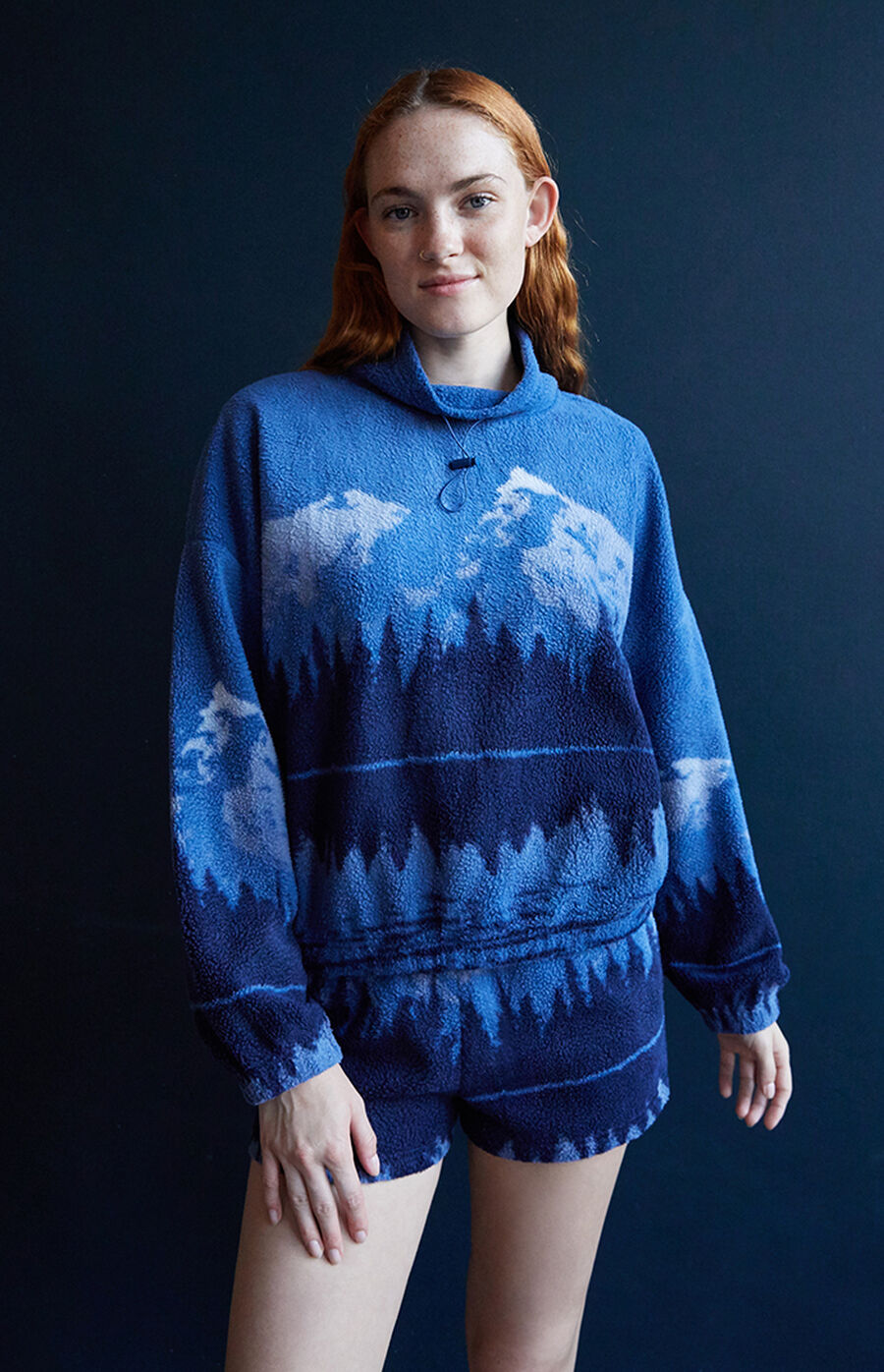 PacSun Scenic Fleece Funnel Neck Sweatshirt PacSun