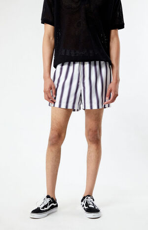 Charcoal Stripe 4.5 Swim Trunks image number 3
