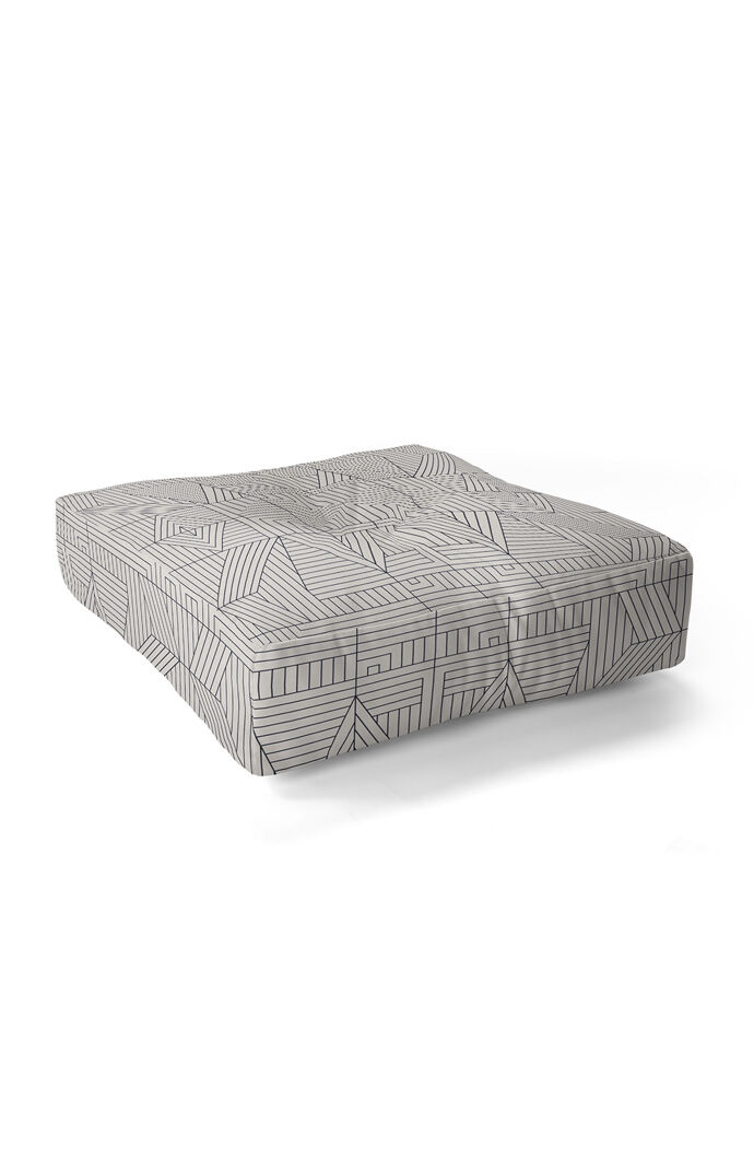 Line Mandala Floor Pillow