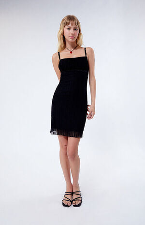Bustier Lace Trim Mini Dress image number 2