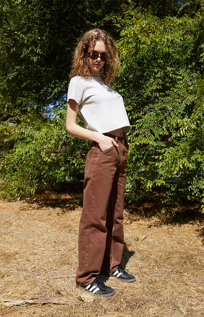 John Galt Brown Carpenter Pants PacSun