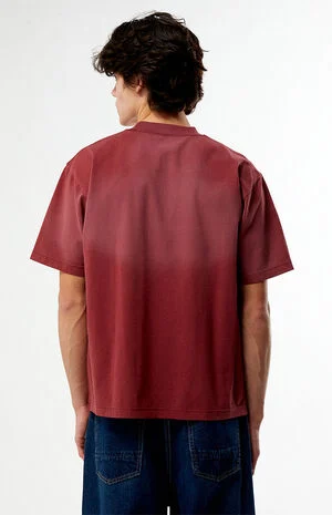 Red&nbsp;Premium Potassium Wash T-Shirt image number 4