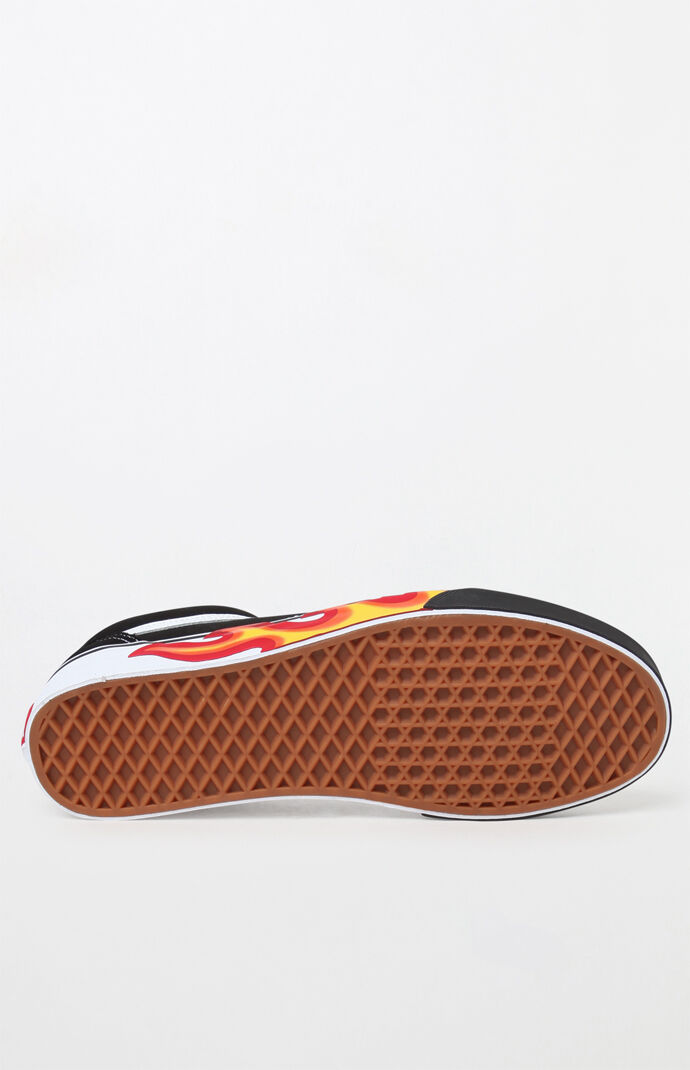vans flame cut out old skool shoes
