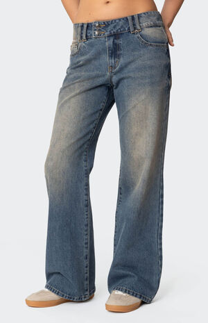 Jesi Low Rise Washed Jeans image number 2