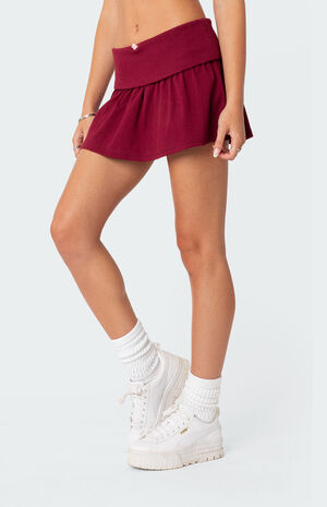 Kalina Fold Over Mini Skirt image number 4