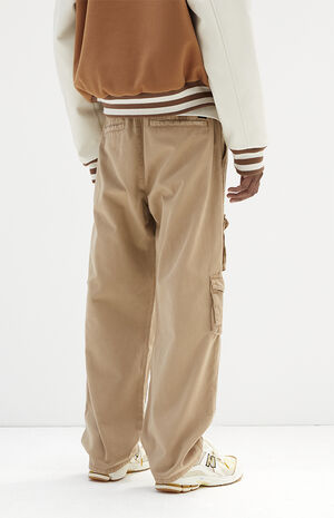 Tan Baggy Carpenter Cargo Pants image number 5
