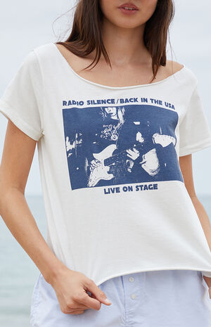 White Radio Silence Robyn Off-The-Shoulder Top image number 2