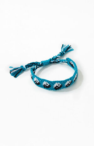 Blue Yin Yang Woven Bracelet image number 1