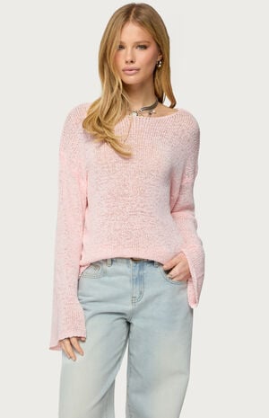 Drop Shoulder Light Knit Sweater image number 1