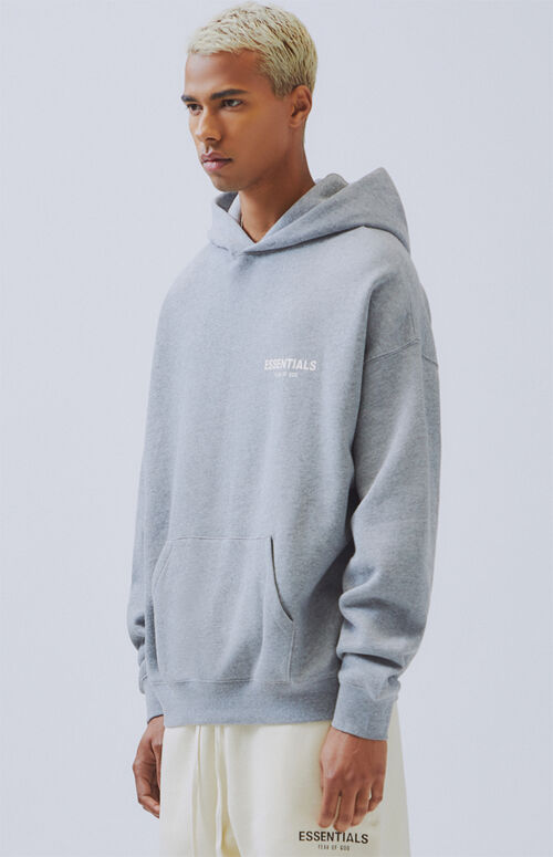 FOG - Fear Of God Essentials Gray Logo Pullover Hoodie | PacSun | PacSun