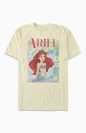 Women T-shirt Disney Princess Mermaid Ariel Printed T Shirt girl