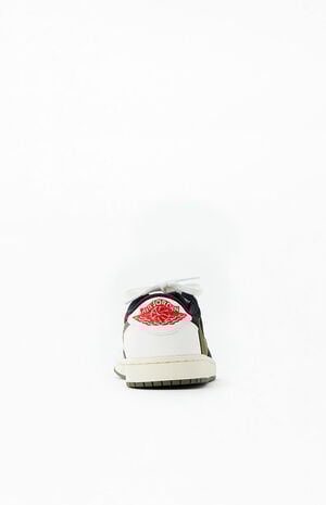 x Travis Scott 1 Retro Low Olive Shoes x Travis Scott 1 Retro Low Olive Shoes image number 3