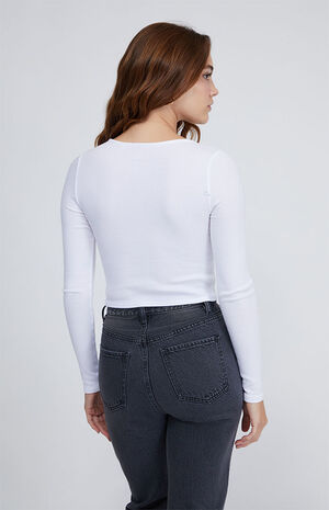 Scoop Neck Long Sleeve Top image number 3