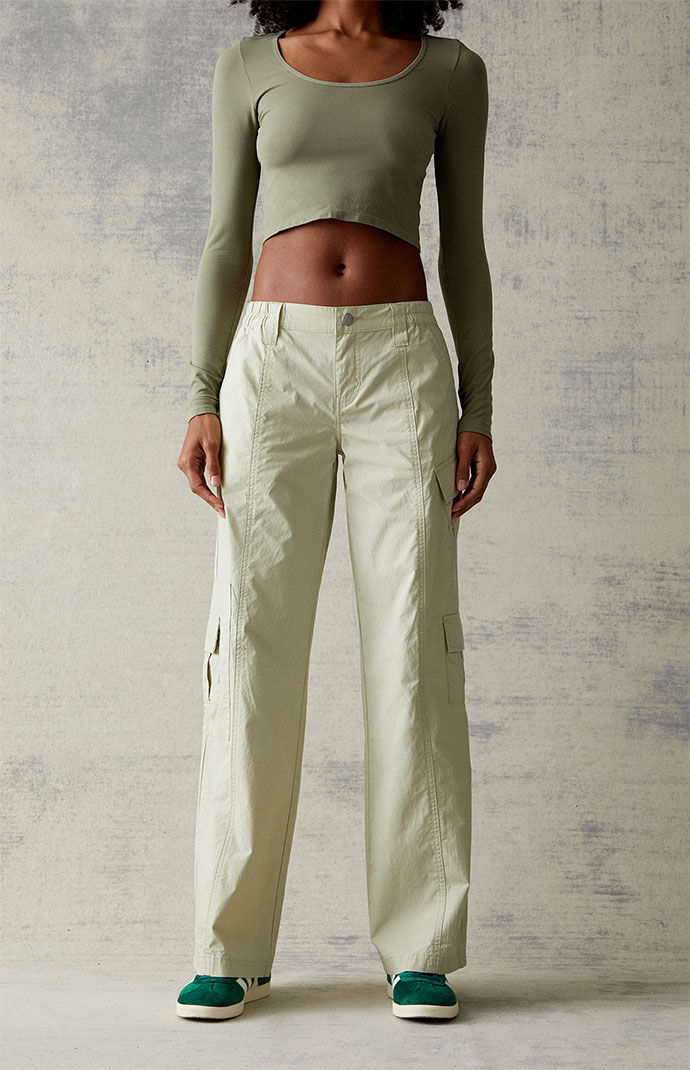Pacsun green cargo pants hot sale
