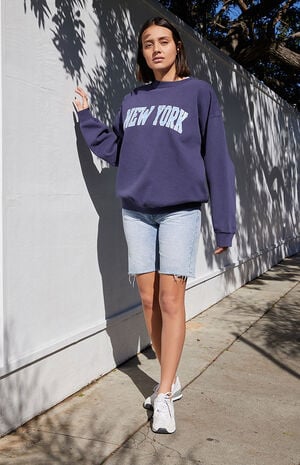 Blue New York Crew Neck Sweatshirt image number 4