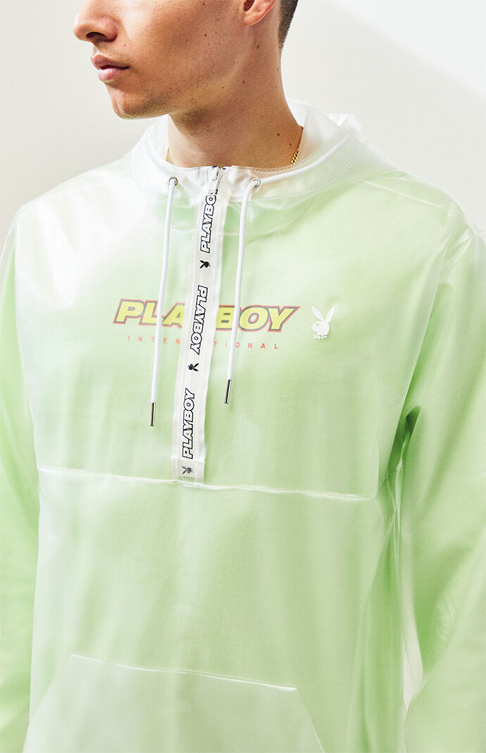 tommy hilfiger clear rain jacket