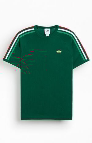 Green Three Stripe T-Shirt image number 1
