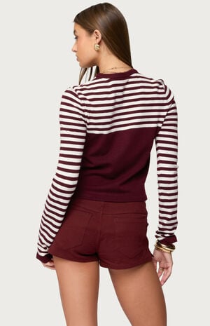 Goni Stripey Knit Cardigan image number 3