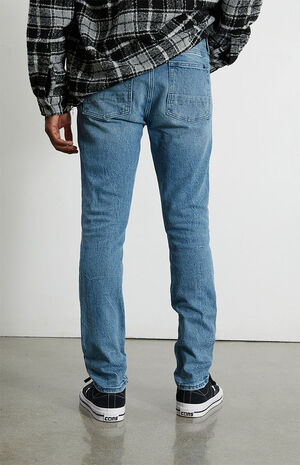 Medium Indigo Skinny Comfort Stretch Jeans image number 4