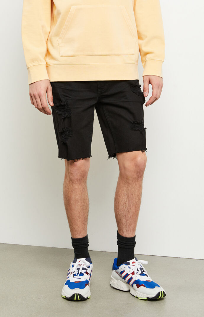 Black Denim Shorts