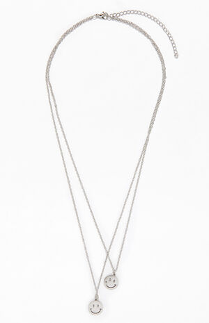 Double Smiley Necklace image number 1