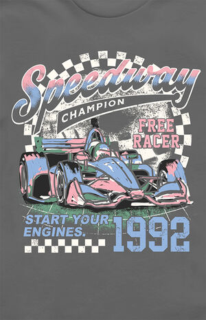 Charcoal 1992 Free Racer T-Shirt image number 2