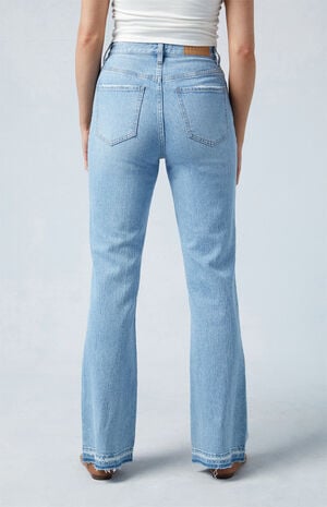 Eco Stretch Light Indigo High Waisted Bootcut Jeans image number 4
