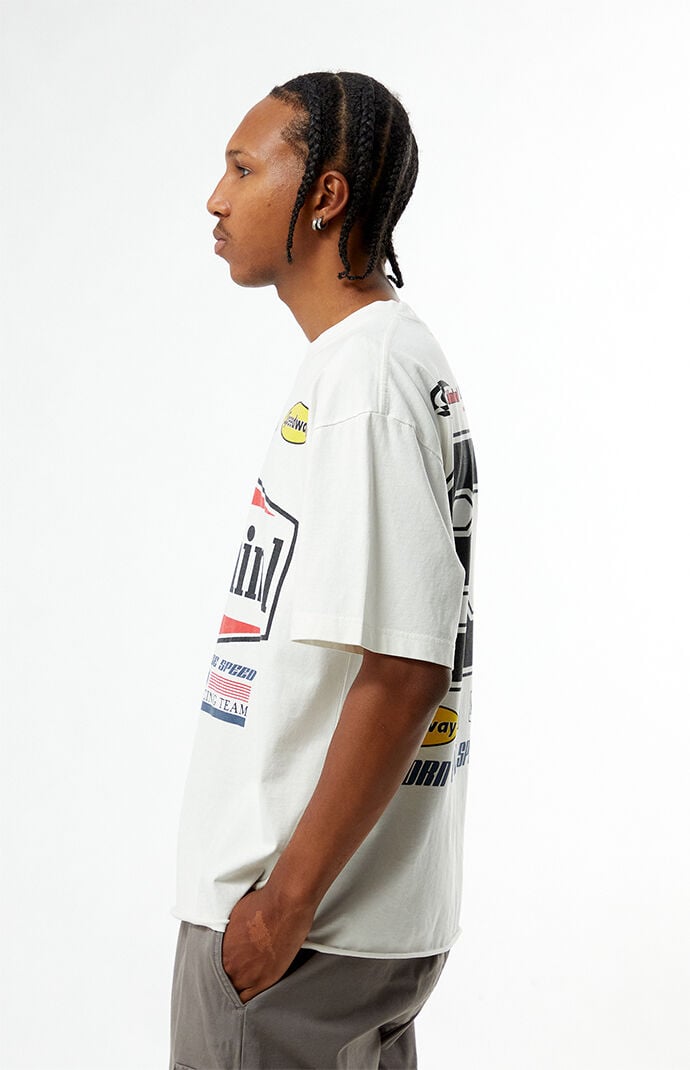Pacsun Subliminal Racing Cropped T-Shirt