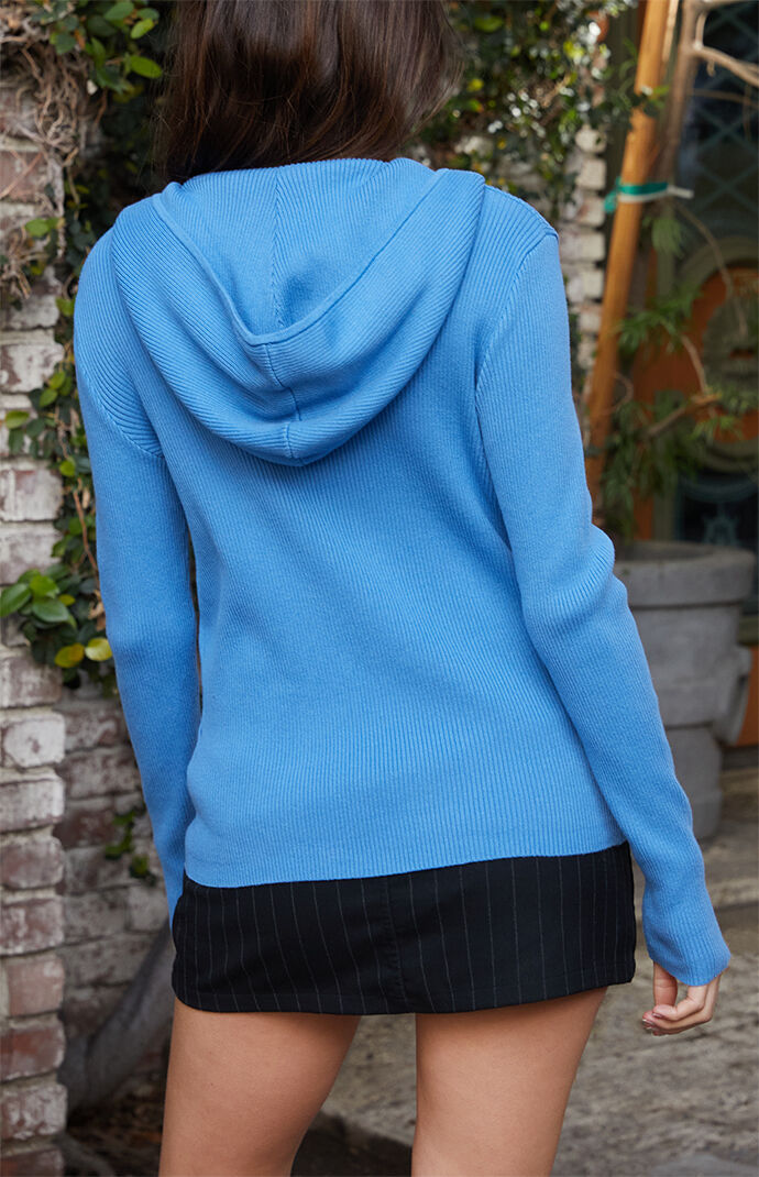 John Galt Electric Blue Arden Zip Up Hoodie