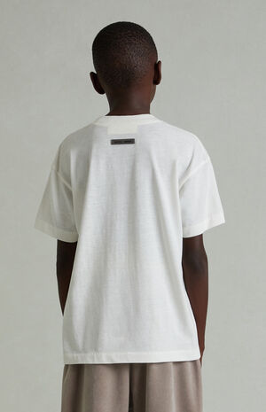 Kids Ivory Classic Embroidered Short Sleeve T-Shirt image number 4