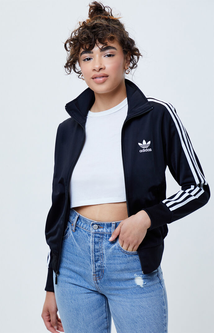 adidas firebird track jacket black