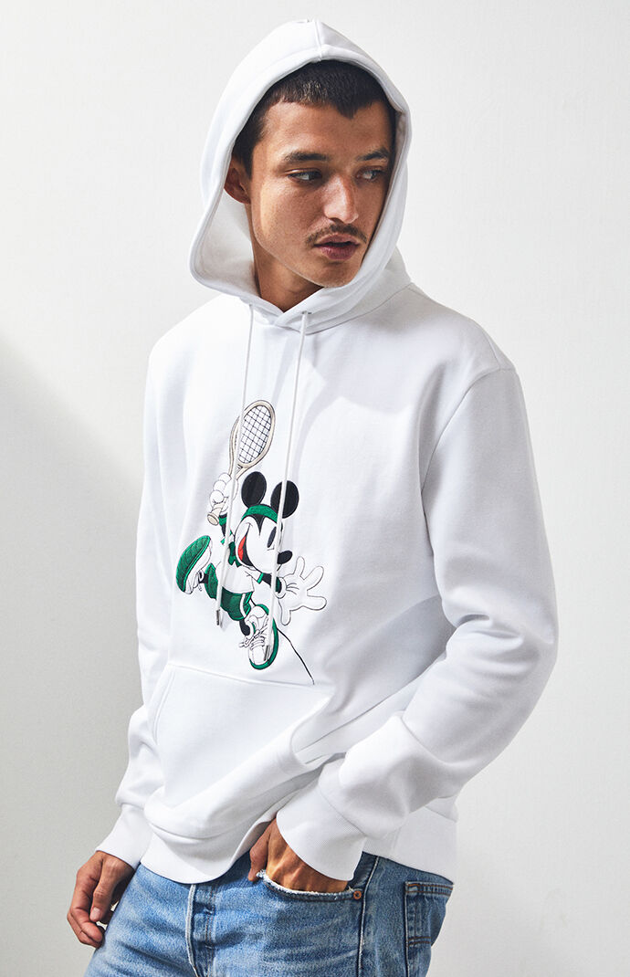 mickey mouse hoodie with tennis racket