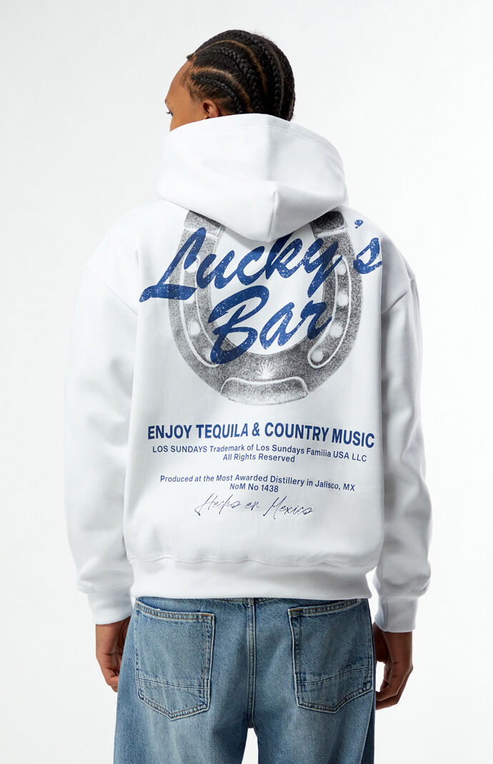 ANDSUNS - ★AND SUNS★B.A.D(ﾌﾞﾙｯｸﾘﾝｵｰﾙﾃﾞｨ)★パーカー★白 Los Sundays Lucky's Bar Hoodie | Pacsun