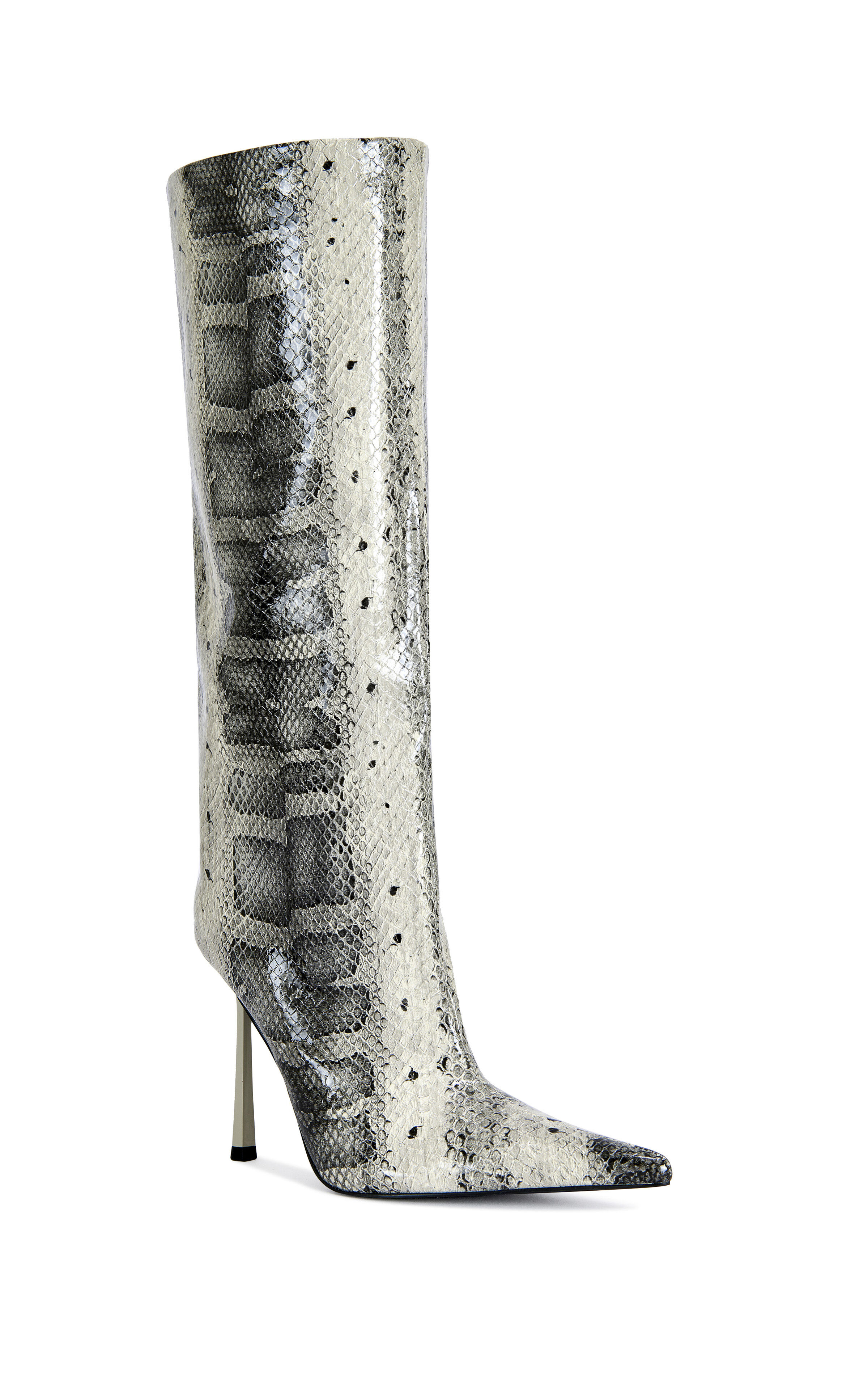 AZALEA WANG Women's Madeye Snake Stiletto Boots