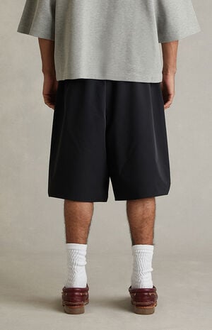 Vintage Black Active Trace Relaxed Shorts image number 6