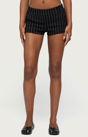 Violetta Striped Micro Shorts image number 1