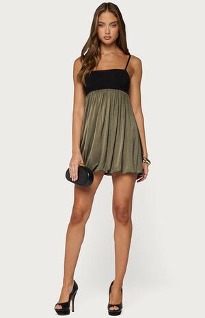 Jonna Contrast Bubble Mini Dress image number 5