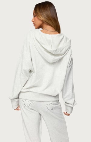 Briela Star Studded Zip Up Hoodie image number 3