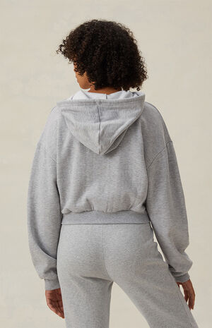 Land Rover Emblem Cropped Zip Hoodie | PacSun