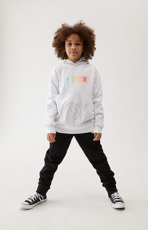 Kids Checker Drop Shoulder Hoodie image number 1