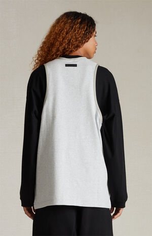 Light Heather Grey Heavy Tank Top image number 3