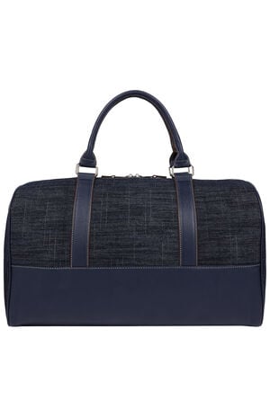 Horseshoe Quilted Denim Weekender Duffel Bag image number 4