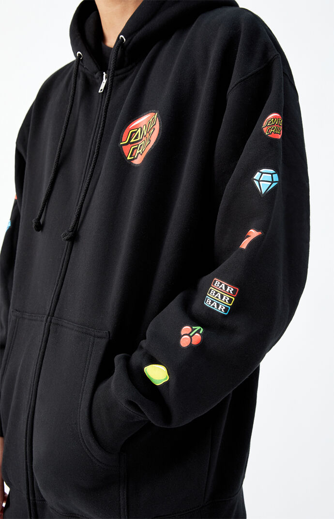 Jackpot Dot Zip Hoodie
