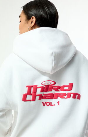 White & Pink Puff Graphic Vol. 1 Hoodie image number 5