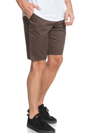 Brown Everyday Union Stretch Chino Shorts Brown Everyday Union Stretch Chino Shorts image number null